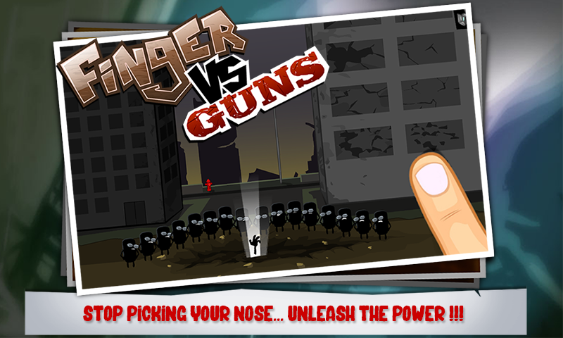 Finger Vs Guns (Mod Money) 