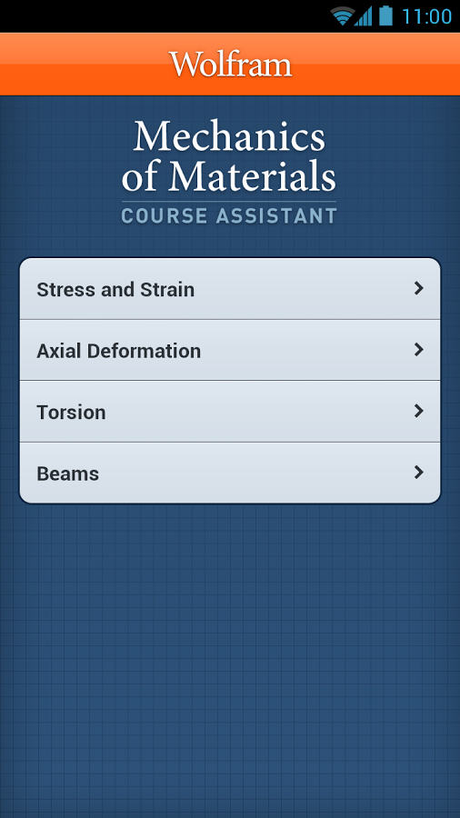 Mechanics of Materials App