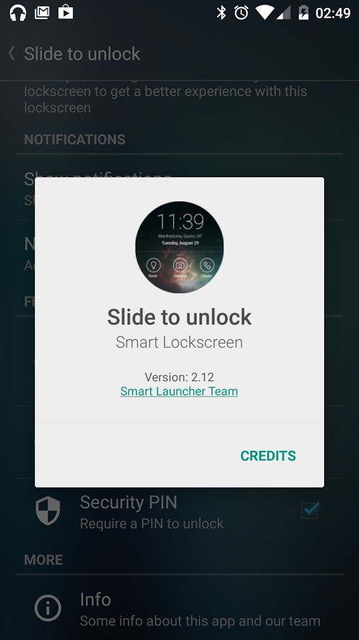 Slide to unlock