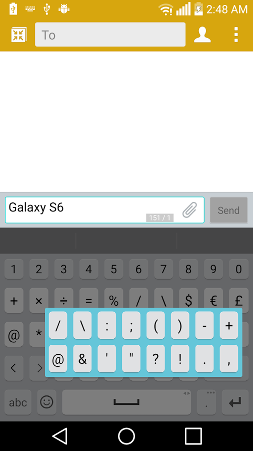 GS6 Theme for LG Keyboard