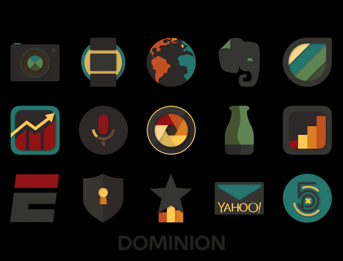 Dominion - Dark Retro Icons