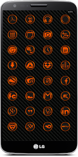 Chrom'd Orange Icons