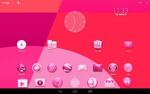 Pink KitKat Launcher Theme