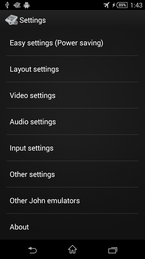 John SNES - SNES Emulator