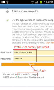 OWM for Outlook Web Email OWA