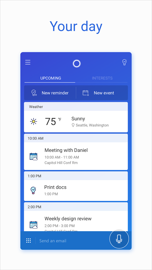 Microsoft Cortana – Digital assistant