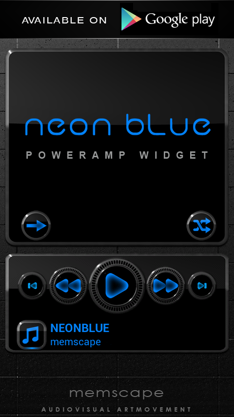 NEXT Launcher Theme NEON BLUE