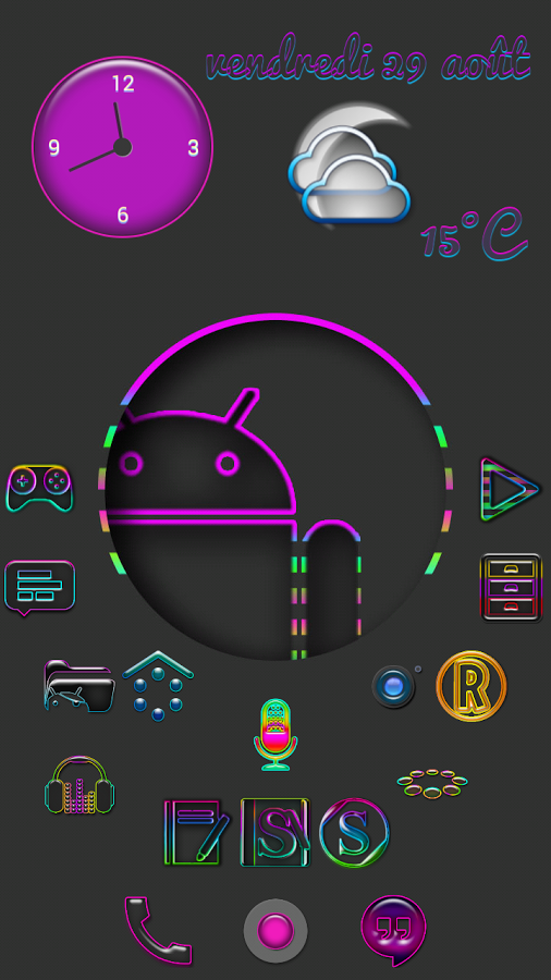 Super Neon icons pack
