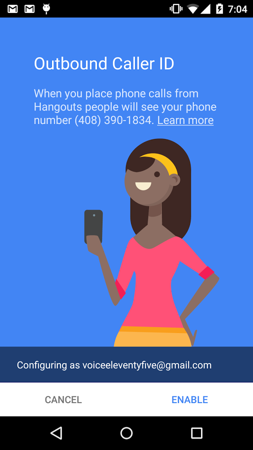 Hangouts Dialer - Call Phones