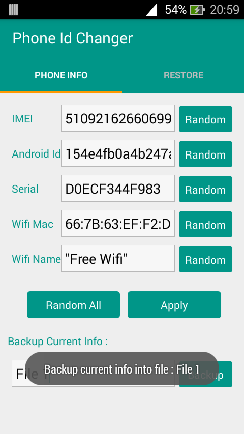 Xposed Phone Id Changer Pro