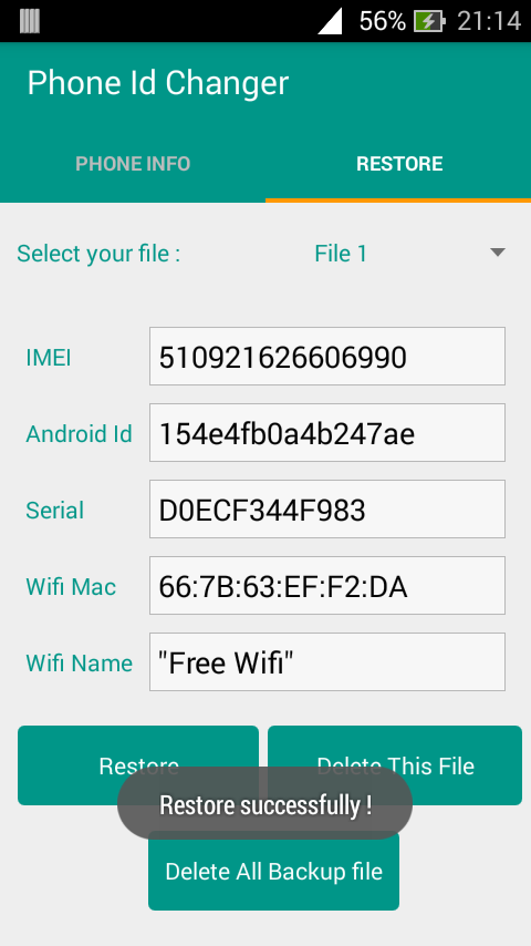 Xposed Phone Id Changer Pro