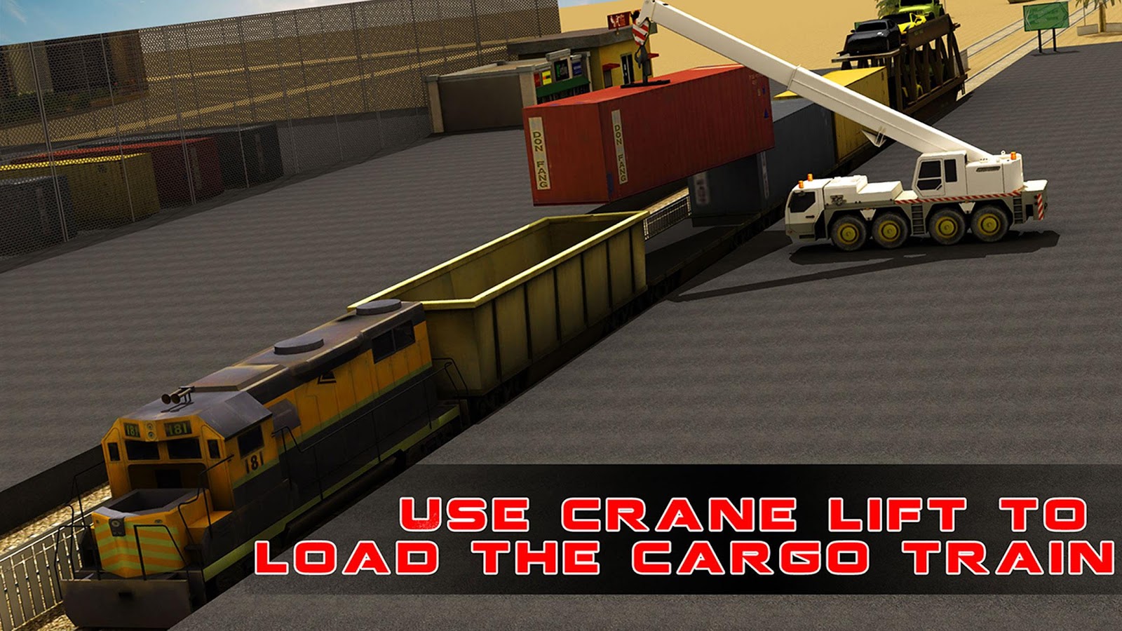 Train Cargo Crane Simulator 3D
