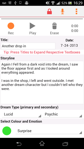 dreamPad Pro : Dream Journal