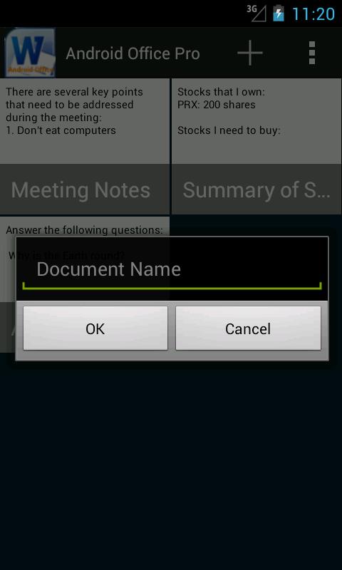 Android Office Docs: Word Pro
