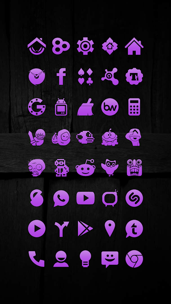Purple Go Apex Nova Icon Theme