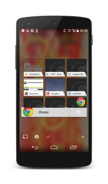 Zooper HD Apps Bar