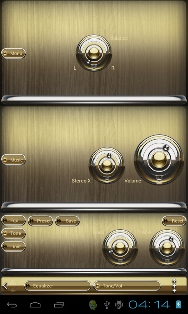 Gold Deluxe HD Poweramp skin
