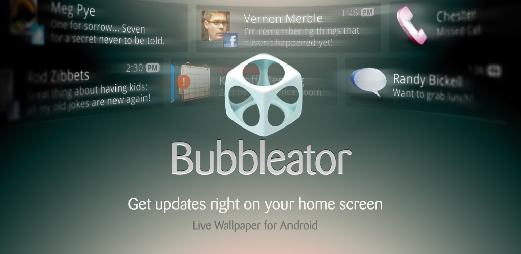 Bubbleator Live Wallpaper
