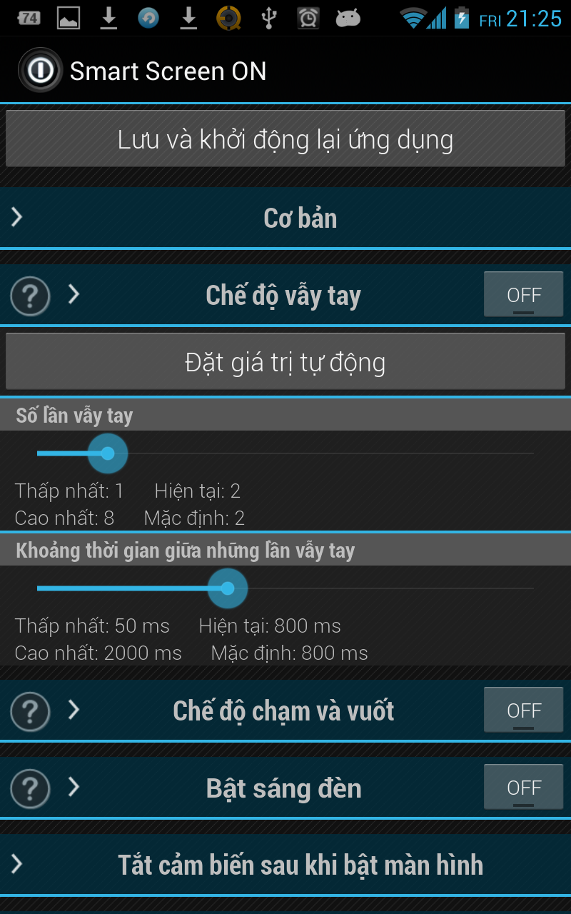Smart Screen ON Việt hóa