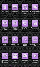 Go Launcher Theme Purple Gloss
