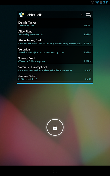 Tablet Talk: SMS & Texting App