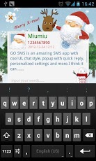 GO SMS Pro Funny Christmas Pop